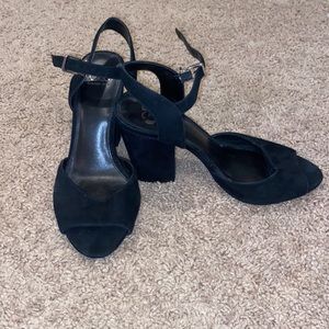 Black heels. Worn a twice!